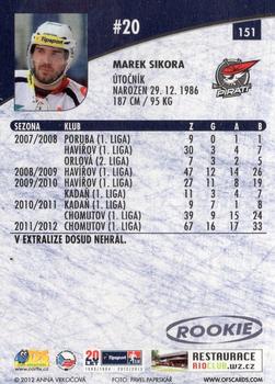 2012-13 Czech OFS Plus #151 Marek Sikora Back