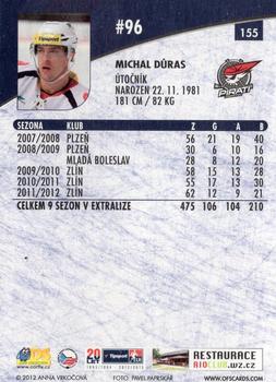 2012-13 Czech OFS Plus #155 Michal Duras Back