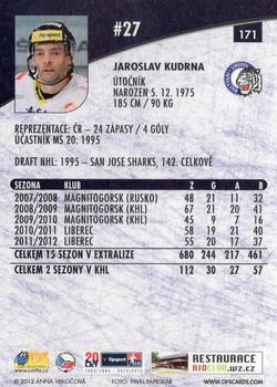 2012-13 Czech OFS Plus #171 Jaroslav Kudrna Back
