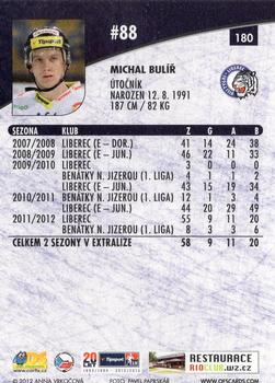 2012-13 Czech OFS Plus #180 Michal Bulir Back