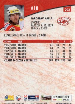 2012-13 Czech OFS Plus #202 Jaroslav Kalla Back