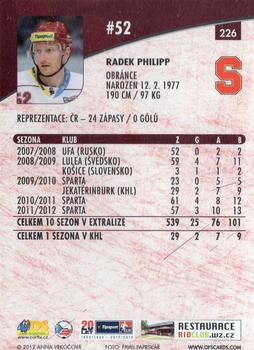 2012-13 Czech OFS Plus #226 Radek Philipp Back