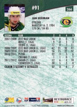 2012-13 Czech OFS Plus #266 Jan Herman Back