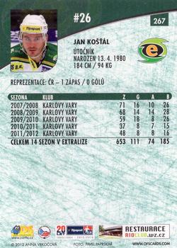 2012-13 Czech OFS Plus #267 Jan Kostal Back