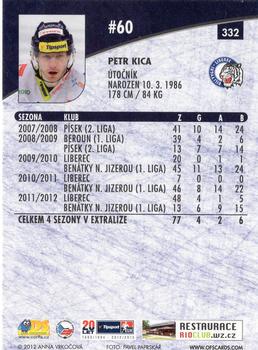 2012-13 Czech OFS Plus #332 Petr Kica Back