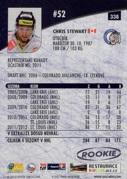 2012-13 Czech OFS Plus #338 Chris Stewart Back