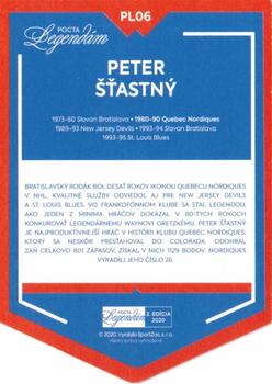 2020 SportZoo Pocta Legendam II. Edicia - Plaketa #PL06 Peter Stastny Back