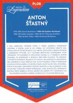 2020 SportZoo Pocta Legendam II. Edicia - Plaketa #PL08 Anton Stastny Back