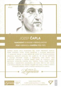 2020 SportZoo Pocta Legendam II. Edicia - Portret Blue #PT01 Jozef Capla Back