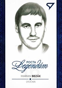 2020 SportZoo Pocta Legendam II. Edicia - Portret Blue #PT07 Marian Bezak Front