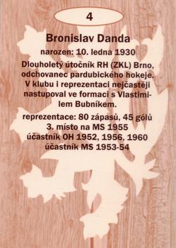 2009-10 Legendy CS #4 Bronislav Danda Back