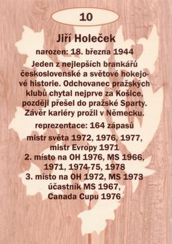 2009-10 Legendy CS #10 Jiri Holecek Back