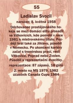 2009-10 Legendy CS #55 Ladislav Svozil Back