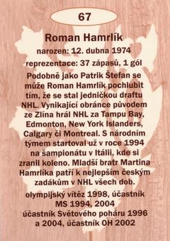 2009-10 Legendy CS #67 Roman Hamrlik Back