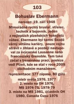 2009-10 Legendy CS #103 Bohuslav Ebermann Back