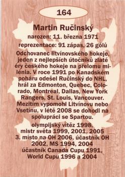 2009-10 Legendy CS #164 Martin Rucinsky Back