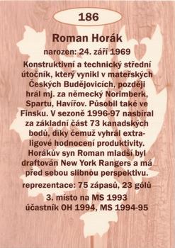 2009-10 Legendy CS #186 Roman Horak Back