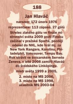 2009-10 Legendy CS #188 Jan Hlavac Back