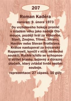 2009-10 Legendy CS #207 Roman Kadera Back