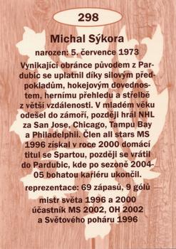 2009-10 Legendy CS #298 Michal Sykora Back