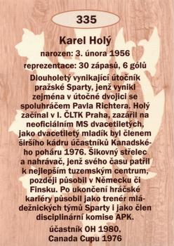 2009-10 Legendy CS #335 Karel Holy Back