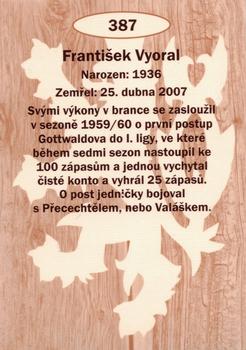 2009-10 Legendy CS #387 Frantisek Vyoral Back