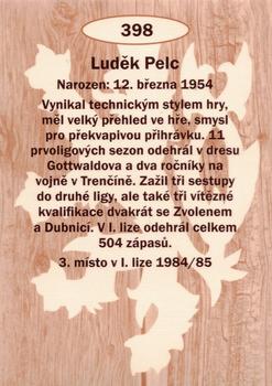 2009-10 Legendy CS #398 Luděk Pelc Back