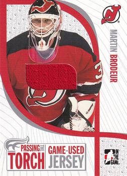 2005-06 In The Game Passing the Torch - Memorabilia #PTT-01 Martin Brodeur Front