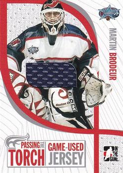 2005-06 In The Game Passing the Torch - Memorabilia #PTT-04 Martin Brodeur Front