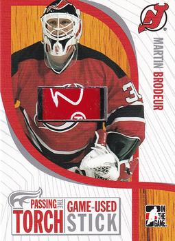 2005-06 In The Game Passing the Torch - Memorabilia #PTT-06 Martin Brodeur Front