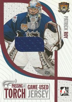 2005-06 In The Game Passing the Torch - Memorabilia #PTT-10 Patrick Roy Front
