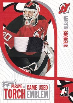 2005-06 In The Game Passing the Torch - Memorabilia #PTT-26 Martin Brodeur Front