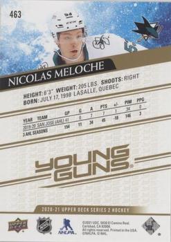 2020-21 Upper Deck - UD High Gloss #463 Nicolas Meloche Back