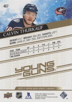 2020-21 Upper Deck - UD High Gloss #467 Calvin Thurkauf Back