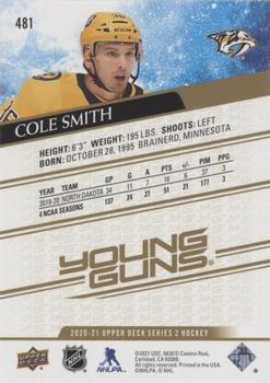 2020-21 Upper Deck - UD High Gloss #481 Cole Smith Back