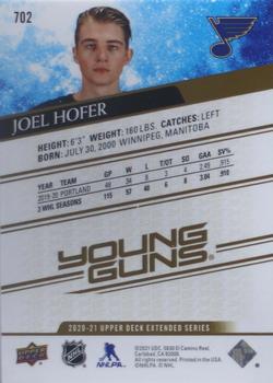 2020-21 Upper Deck - UD High Gloss #702 Joel Hofer Back