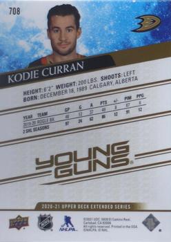 2020-21 Upper Deck - UD High Gloss #708 Kodie Curran Back