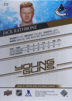 2020-21 Upper Deck - UD High Gloss #717 Jack Rathbone Back