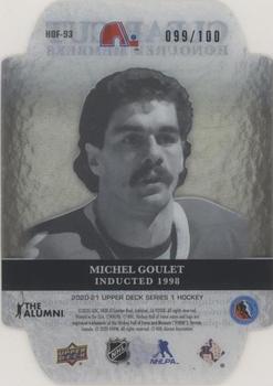 2020-21 Upper Deck - Clear Cut Honoured Members #HOF-93 Michel Goulet Back