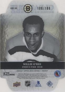 2020-21 Upper Deck - Clear Cut Honoured Members #HOF-94 Willie O'Ree Back