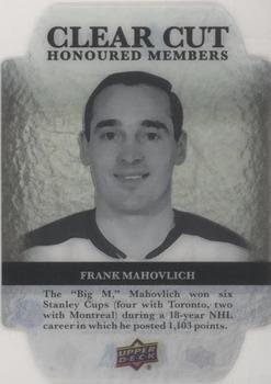 2020-21 Upper Deck - Clear Cut Honoured Members #HOF-96 Frank Mahovlich Front