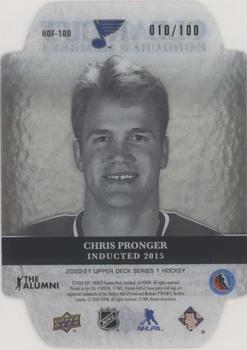 2020-21 Upper Deck - Clear Cut Honoured Members #HOF-100 Chris Pronger Back
