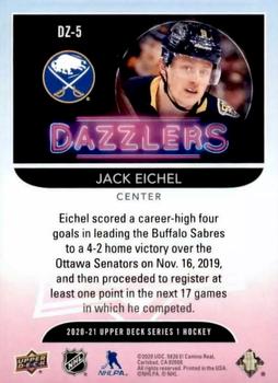 2020-21 Upper Deck - Dazzlers #DZ-5 Jack Eichel Back
