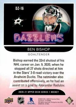 2020-21 Upper Deck - Dazzlers #DZ-16 Ben Bishop Back