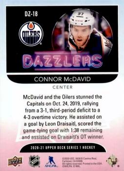 2020-21 Upper Deck - Dazzlers #DZ-18 Connor McDavid Back