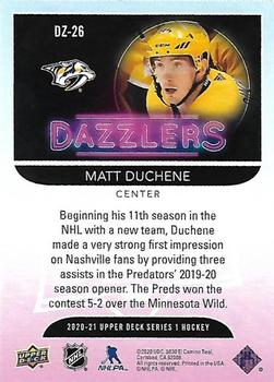 2020-21 Upper Deck - Dazzlers #DZ-26 Matt Duchene Back