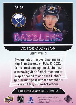 2020-21 Upper Deck - Dazzlers #DZ-56 Victor Olofsson Back