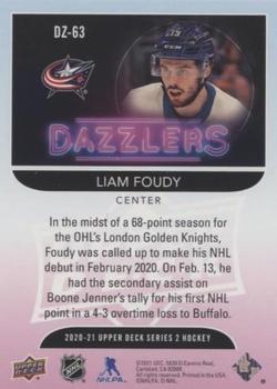 2020-21 Upper Deck - Dazzlers #DZ-63 Liam Foudy Back