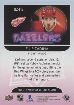 2020-21 Upper Deck - Dazzlers #DZ-116 Filip Zadina Back
