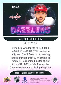 2020-21 Upper Deck - Dazzlers Green #DZ-47 Alex Ovechkin Back